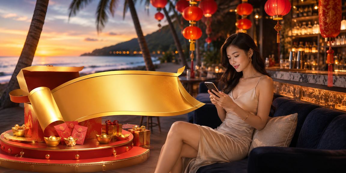 Giao diện ưu đãi và thưởng tại 22b – hình ảnh từ Côn Đảo với đèn lồng lễ hội