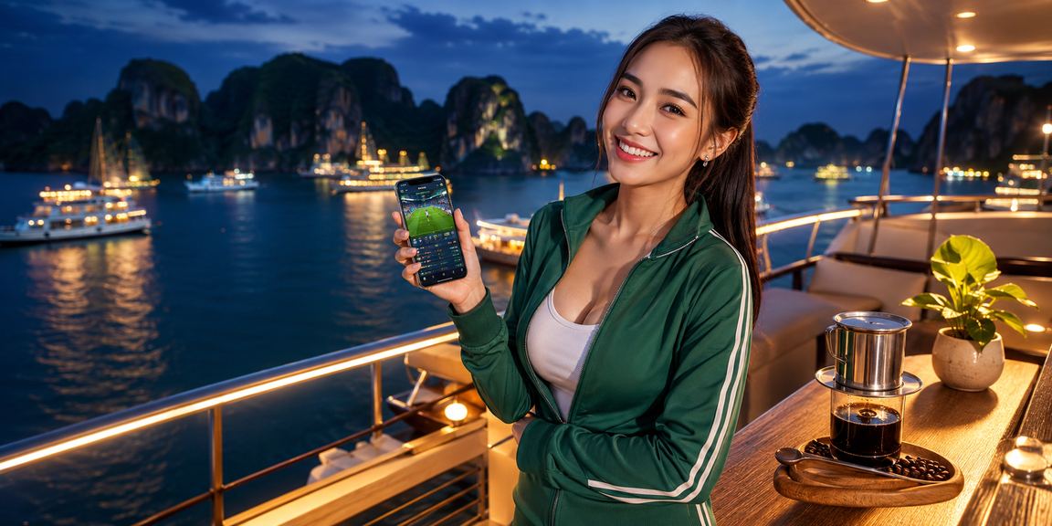 Người dùng thao tác giao dịch tài chính qua điện thoại tại Việt Nam